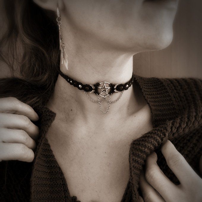 Talisman choker Triade Lunaire