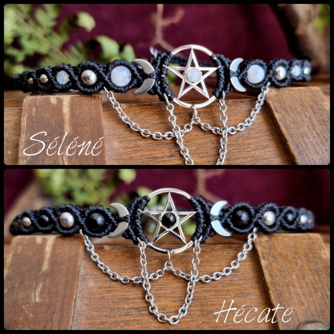 Talisman choker Triade Lunaire